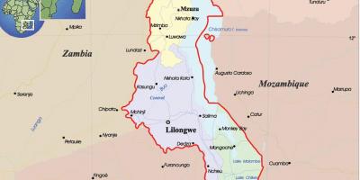 Peta dari Malawi politik